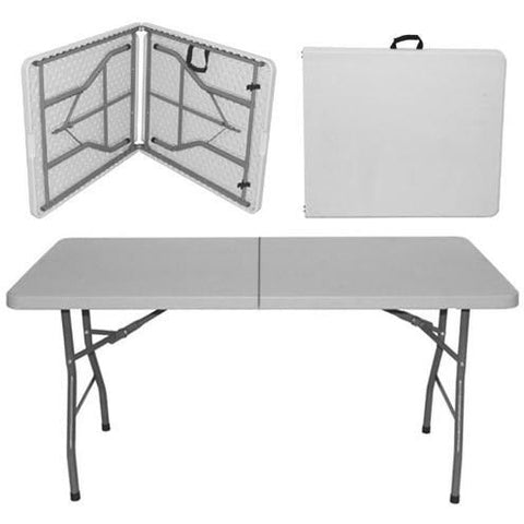 Rectangular folding catering table 180x76cm