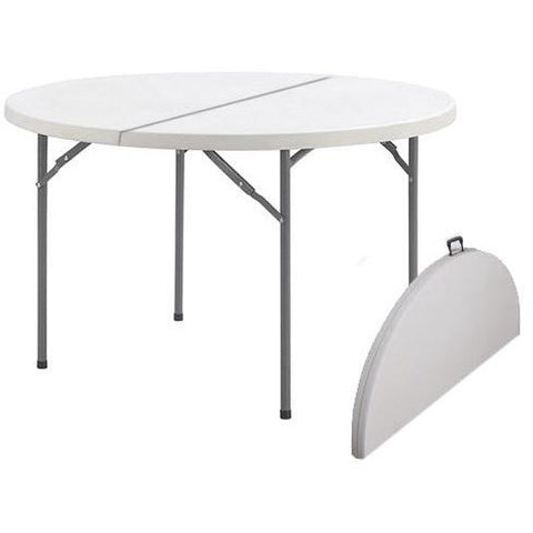 Folding round catering table 122cm