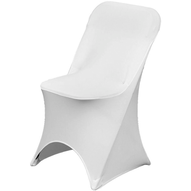 White elastic cover for catering chair