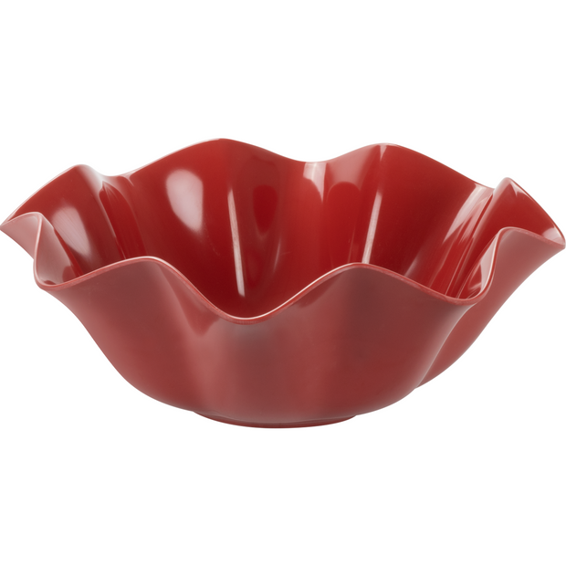Bowl melamine flower Red 4.1 litres