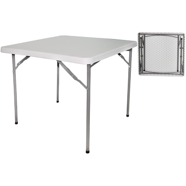 Square folding catering table 86x74cm