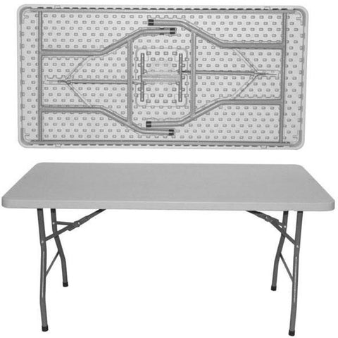 Rectangular folding catering table 152x76cm
