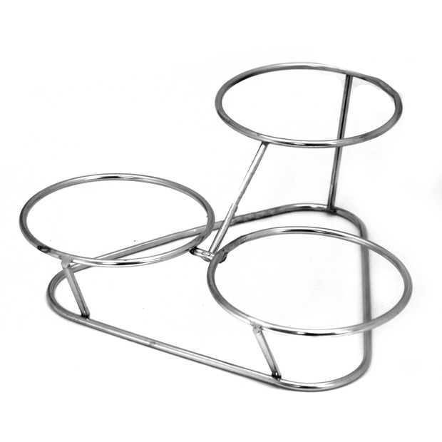 Metal triple stand for bowls 29cm