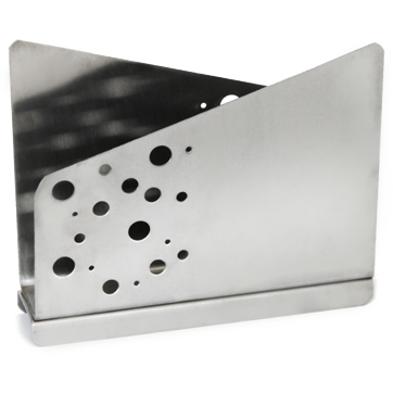 Triangular steel napkin holder