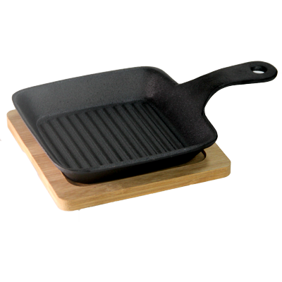 Cast Iron square mini pan 15cm