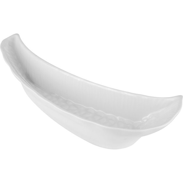 Embossed fishbone plate 25x7cm