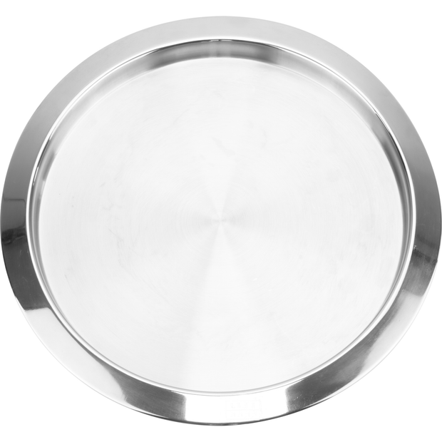 Stainless steel serving tray 35cm