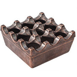 Square windproof ashtray "Copper" 8x8x4cm