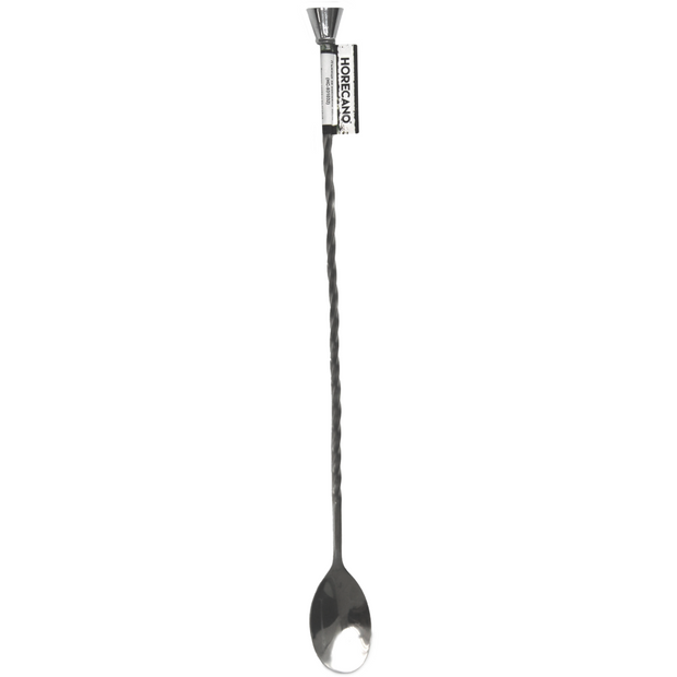 Cocktail spoon with stud muddler 32cm