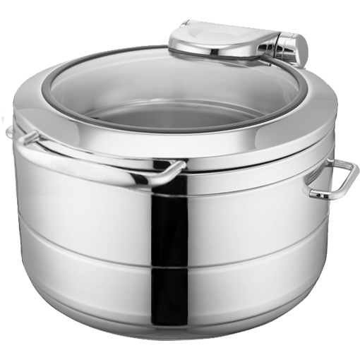 Round chafing dish with induction 11 litres
