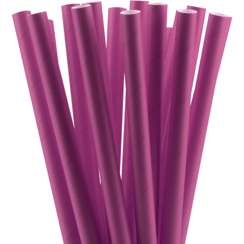 Packet of 50 straws "Bubble Tea Mixed Colours" 1.2x26cm