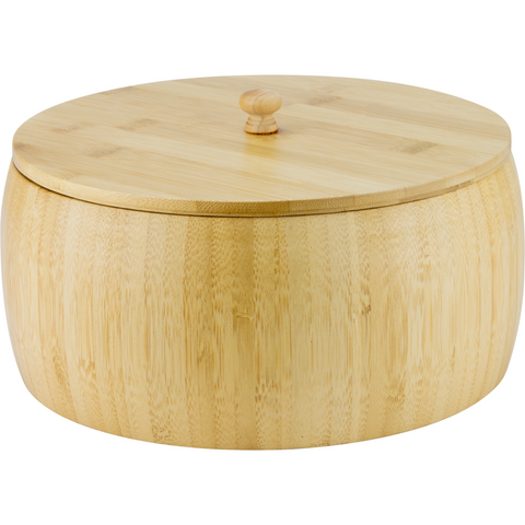 Bamboo bowl with lid 17cm