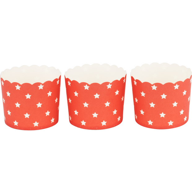 Set of 50 round muffin cups “Stars”