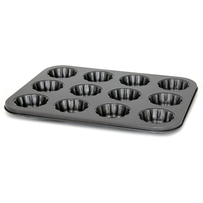 12 fluted cup muffin tray 35cm