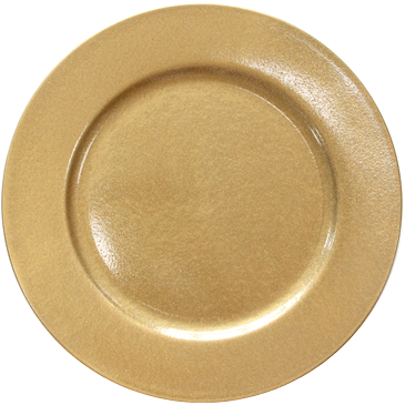 Charger plate "Foxy" gold 33cm