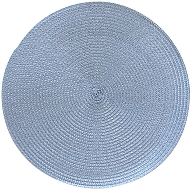 Round PVC placemat "Light blue" 38cm