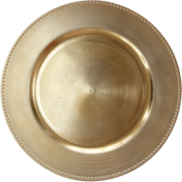 Charger plate "Old fashioned" gold 33cm