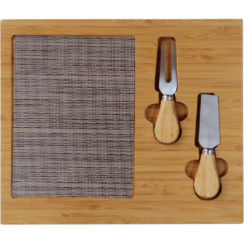 Cheese knife and bamboo board set 30cm