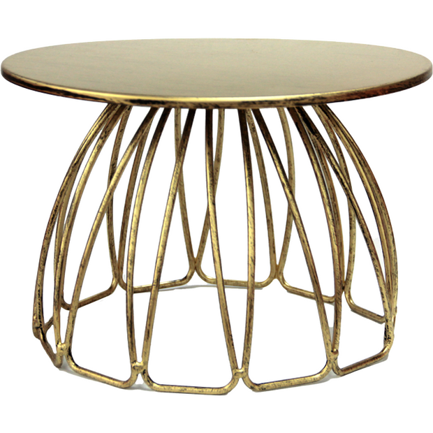 Round metal stand "Gold" 18cm