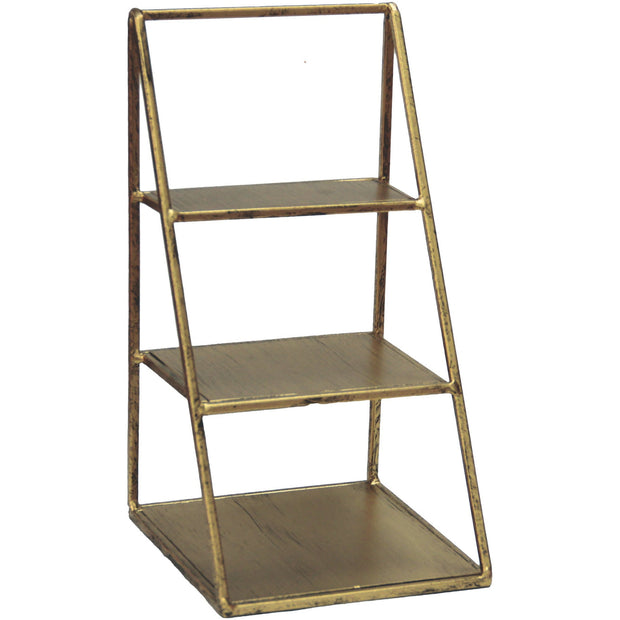 Square metal buffet stand "Gold" 31cm