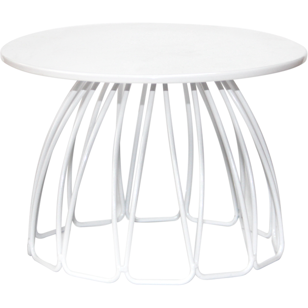 Round metal buffet stand "White" 18cm