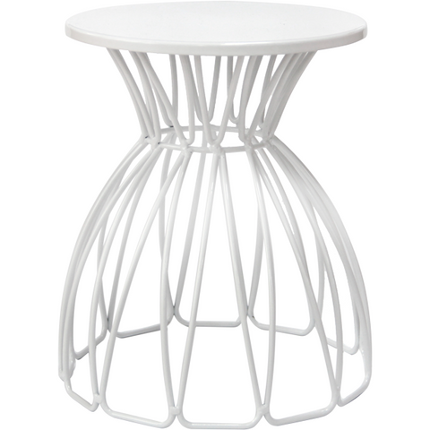 Round metal buffet stand "White" 25cm