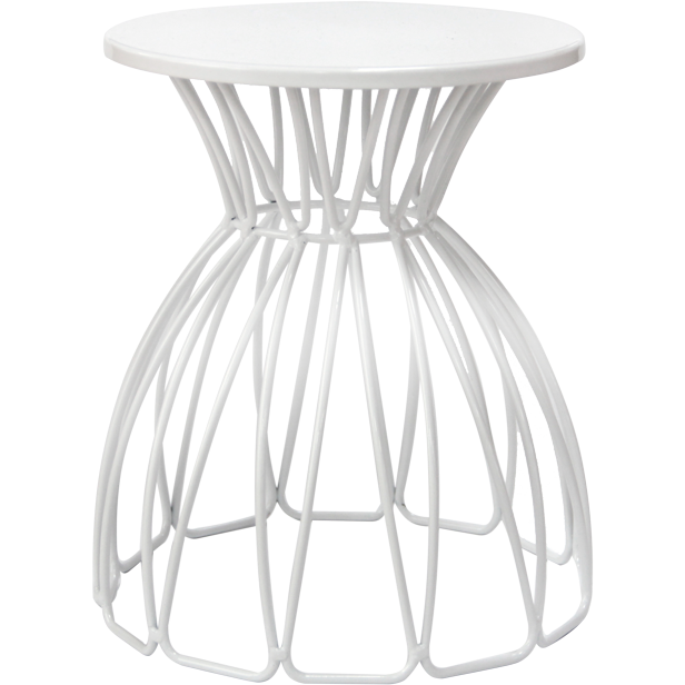 Round metal buffet stand "White" 25cm