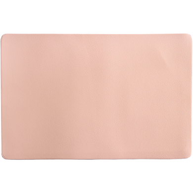 Light pink faux leather placemat 45x30cm
