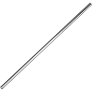 Packet of 6 re-usable metal straight straws "Silver" 0.6x21.5cm