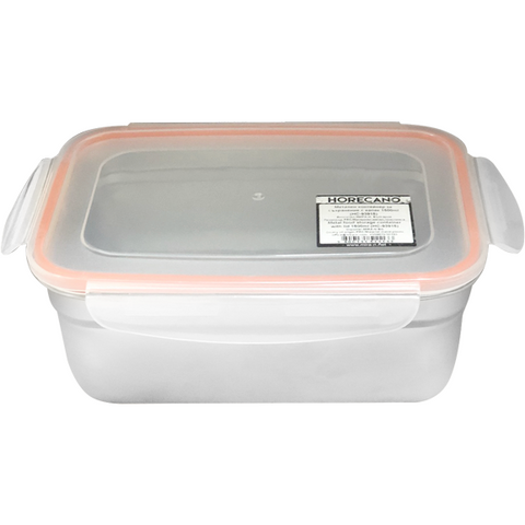 Stainless steel food storage container with plastic lid 1.5 litres