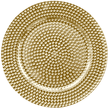 Charger plate "Charm" gold 33cm