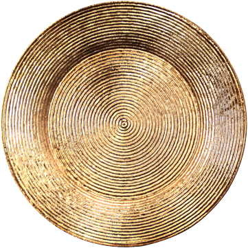 Charger plate "Wicked" gold 33cm