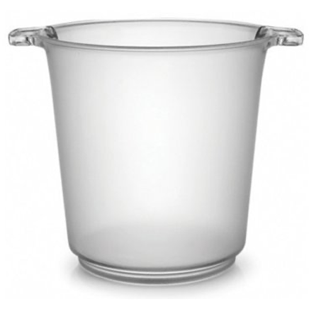 Polycarbonate champagne bucket transparent 4 litres