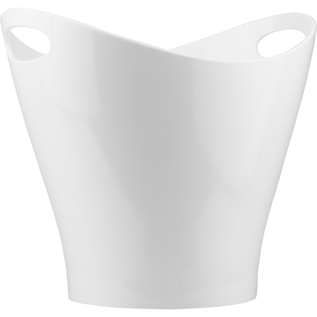 Polycarbonate champagne bucket white 6 litres