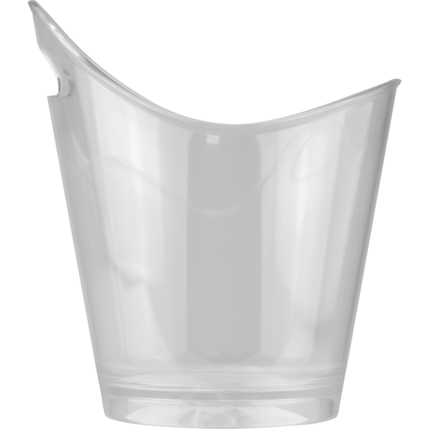 Polycarbonate champagne bucket transparent 5 litres