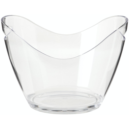 Polycarbonate champagne bucket transparent 5.5 litres