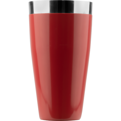 Stainless steel cocktail shaker with red vinyl coating 700ml