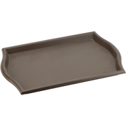 Polypropylene non-slip serving tray brown 45cm