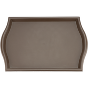 Polypropylene non-slip serving tray brown 45cm