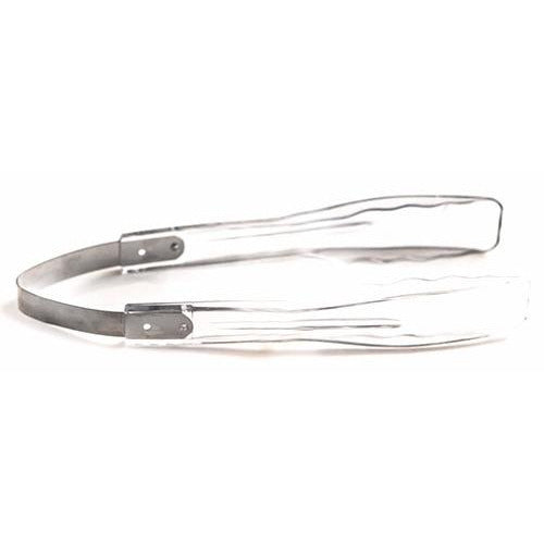Polycarbonate serving tongs with metal spring transparent 21.5cm