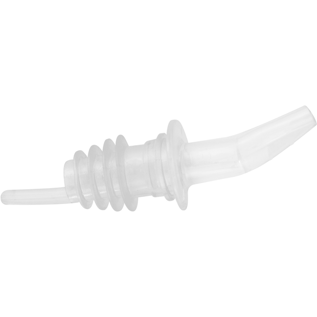 Plastic free flow spirits pourer transparent