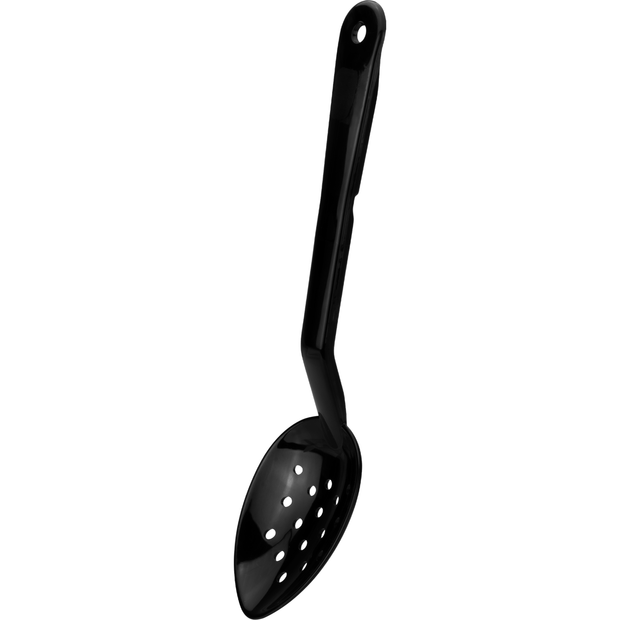 Polycarbonate perforated spoon Black 28cm