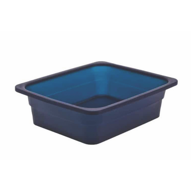 Silicone gastronorm container 1/2 65mm blue 3.4 litres