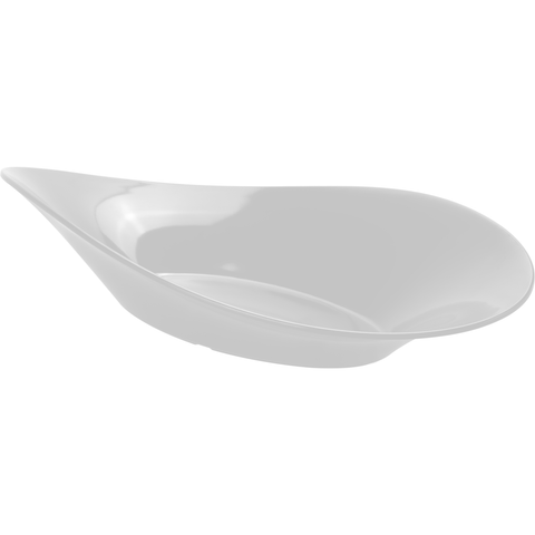 Oval bowl "Mehindi" white 31.5 cm