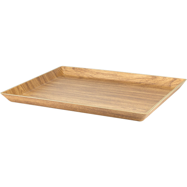 Rectangular melamine serving tray 30.5x24cm