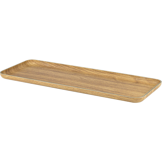 Rectangular melamine serving platter 36.5x13cm