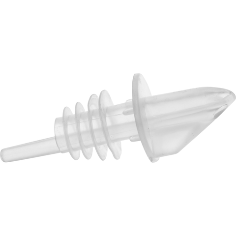 Plastic free flow spirits pourer transparent