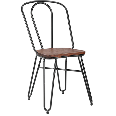 Metal/wood chair "Antique-Industrial" 87cm