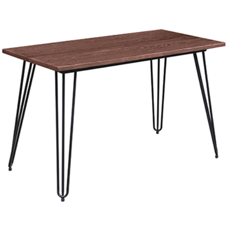 Rectangular metal/wood table "Antique-Industrial" 160cm