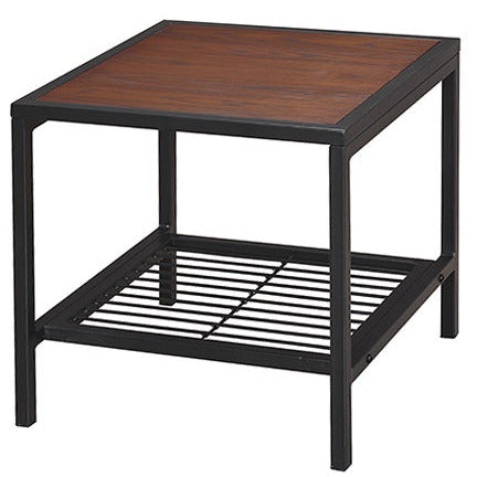 Square table with shelf 40cm